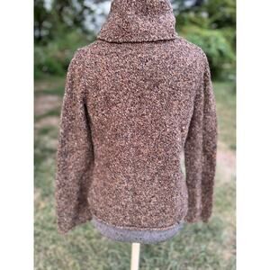 Express women's wool blend brown tweed sweater size large